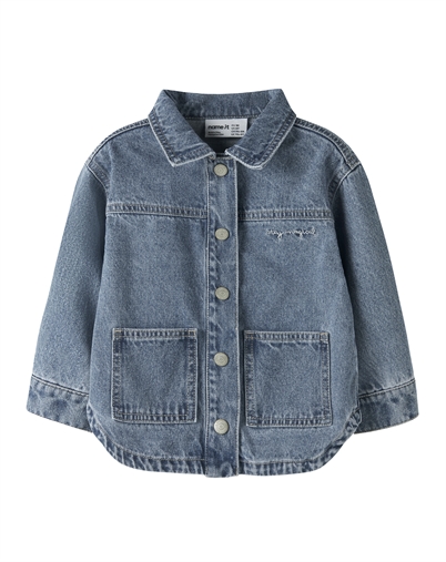 Name It - NMFLuna Glitter Denim Jacke - Medium Blue Denim/Unicorn Glitter
